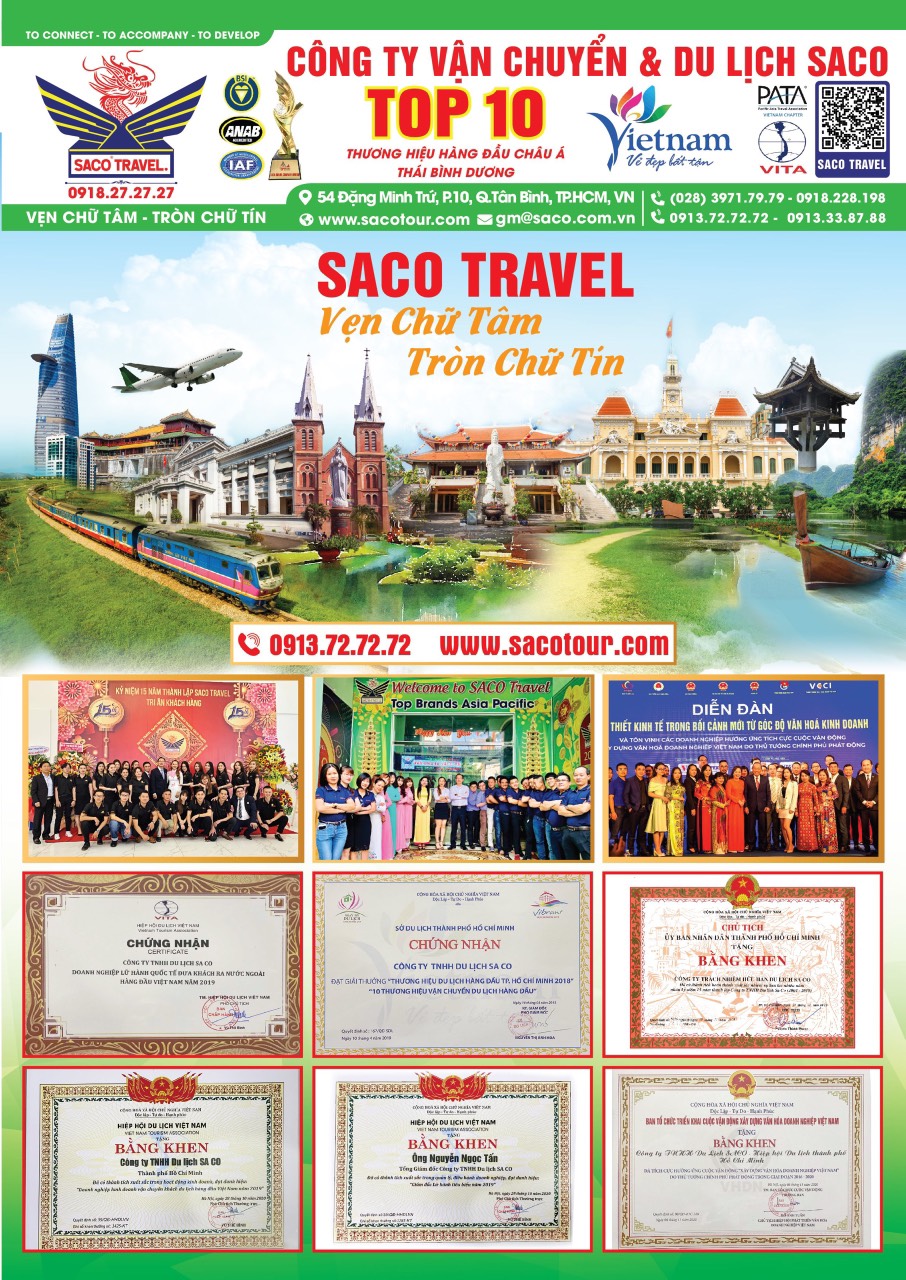 Saco Travel - đơn vị cho thuê xe đi Cái Bè uy tín