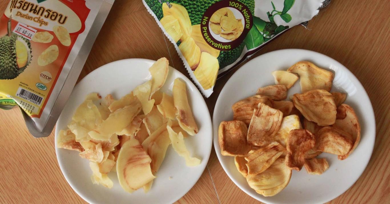 Bánh chips sầu riêng - đặc sản nổi tiếng Thái Lan