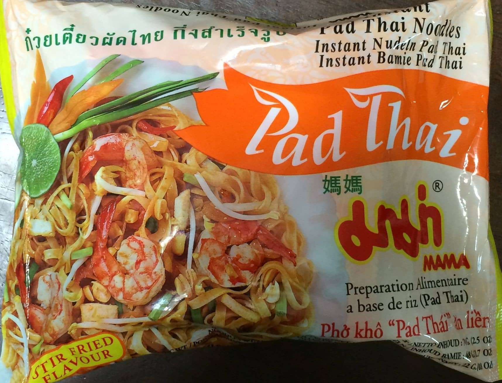 Mì ăn liền Pad Thái - đặc sản nổi tiếng Thái Lan