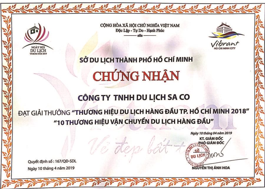 top 10 thương hiệu hàng đầu hồ chí minh saco travel