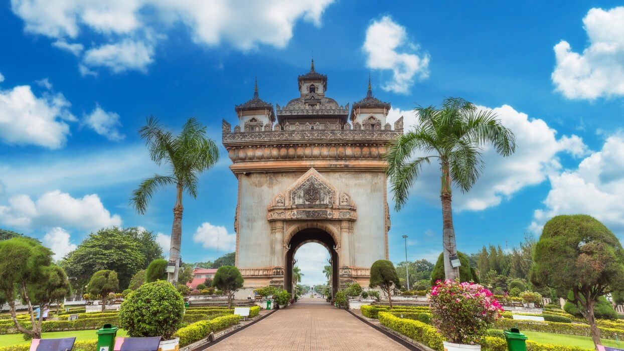 Patuxai,Literally,Meaning,Victory,Gate,In,Vientiane,laos