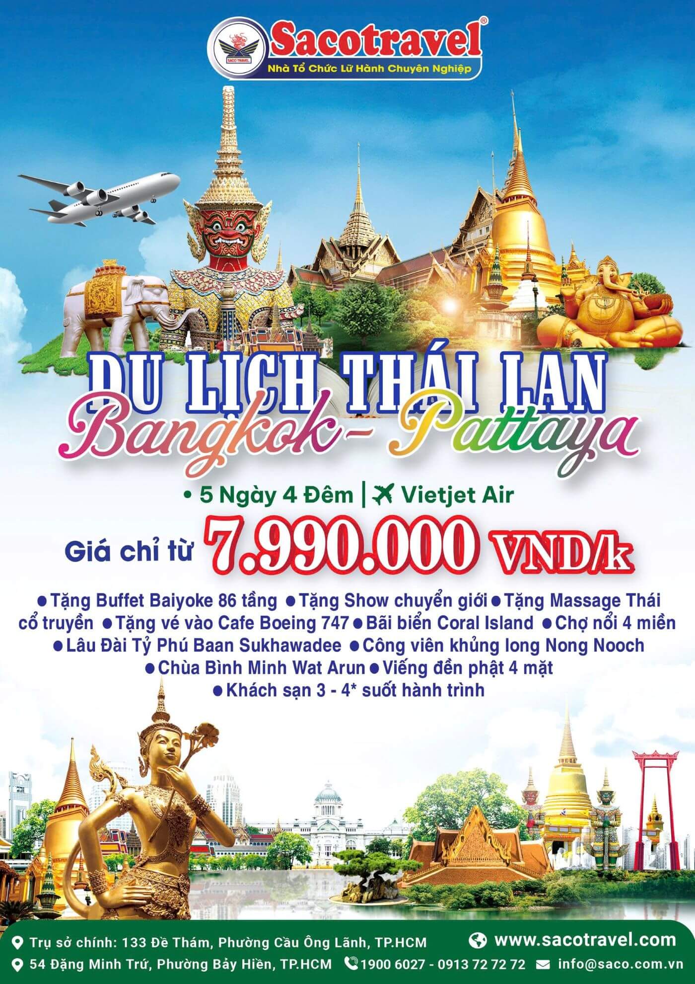 POSTER TOUR THÁI LAN 7990