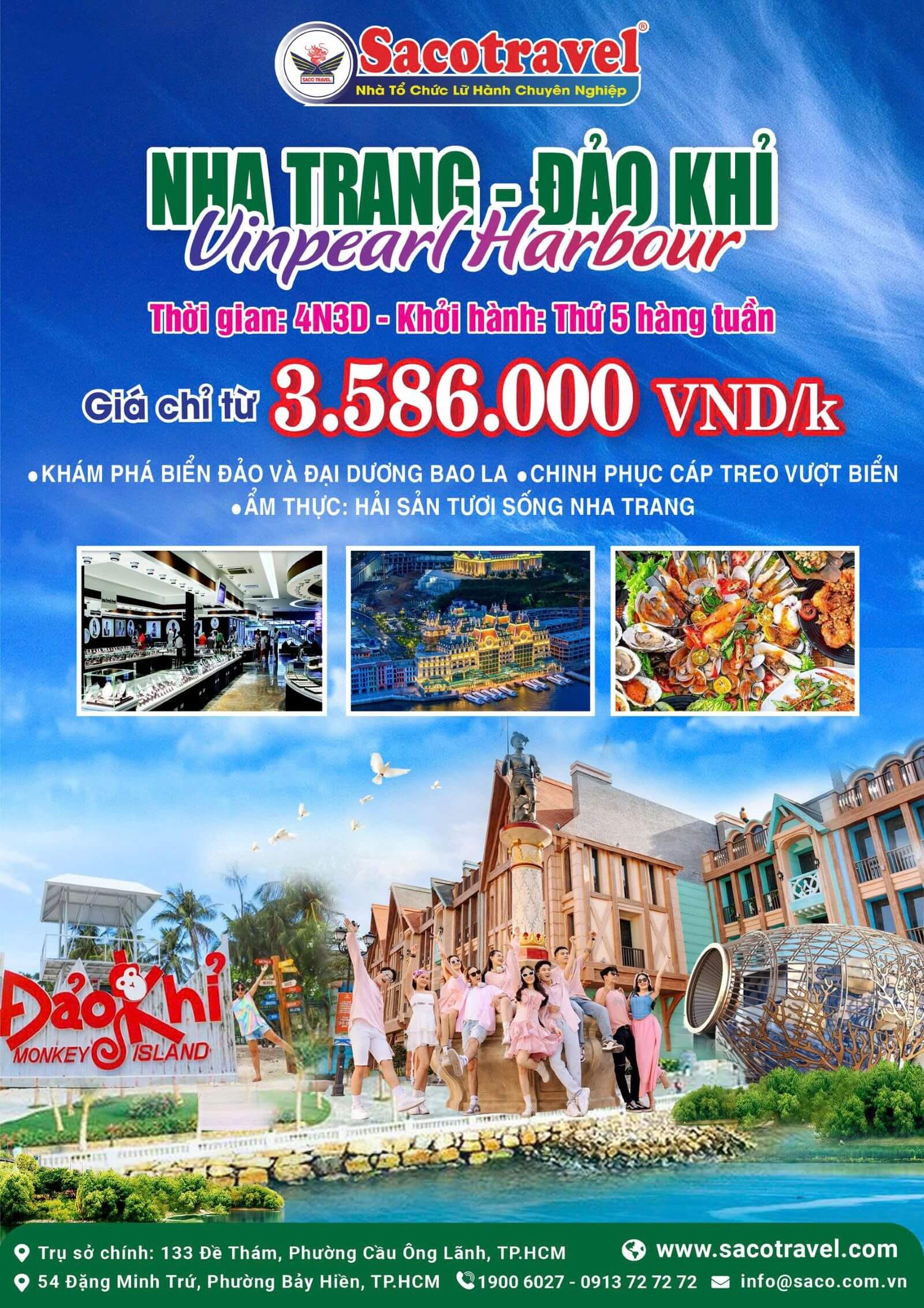 poster tour nha trang đảo khỉ
