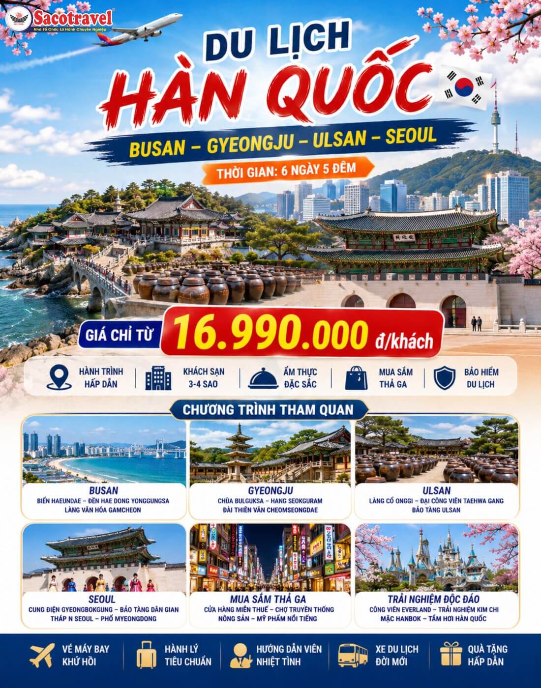 tour hàn quốc hè 2026