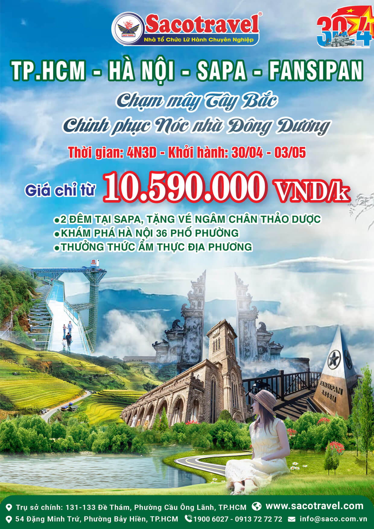 tour miền bắc 30/4